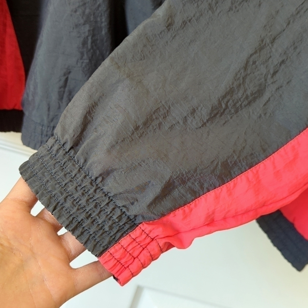 Beverly Hills Athletic Club 80's Vintage Colorblock Pullover Windbreaker Gray M - Picture 10 of 12